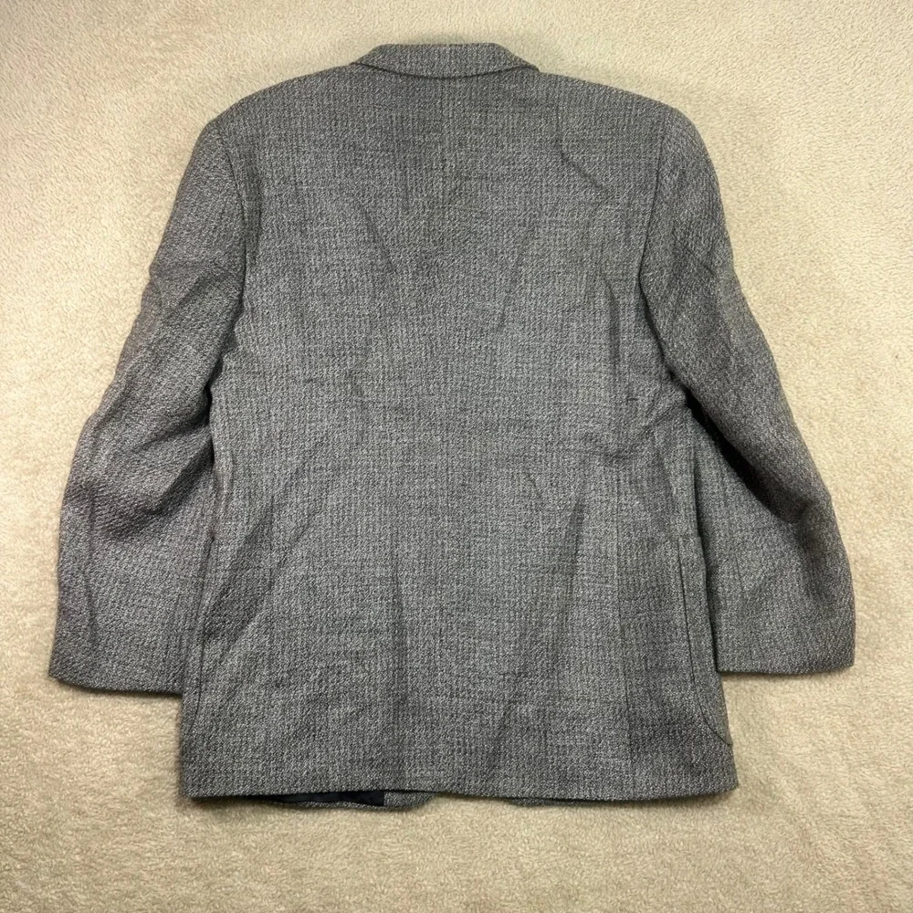 J. Rigggings Mens 42R Gray Tweed Wool Blend Blazer Sport Coat Jacket